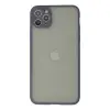 İphone 12 Pro Max Kılıf Montreal Silikon Kapak - Gri