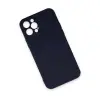 İphone 12 Pro Max Kılıf Nano İçi Kadife Silikon - Lacivert