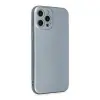 İphone 12 Pro Max Kılıf Nano İçi Kadife Silikon - Sky Blue