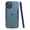 İphone 12 Pro Max Kılıf Platin Silikon - Lacivert