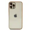 İphone 12 Pro Max Kılıf Razer Lensli Silikon - Gold