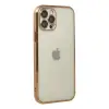 İphone 12 Pro Max Kılıf Razer Lensli Silikon - Gold
