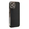 İphone 12 Pro Max Kılıf Volet Silikon - Siyah