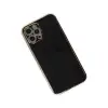 İphone 12 Pro Max Kılıf Volet Silikon - Siyah