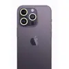 İphone 12 Pro Max Neon Fosforlu Kamera Lens - Beyaz