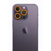 İphone 12 Pro Neon Fosforlu Kamera Lens - Sarı