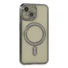 İphone 13 Kılıf Joke Simli Magneticsafe Kılıf - Gri