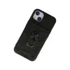 İphone 13 Kılıf Pars Lens Yüzüklü Silikon - Siyah