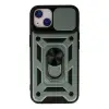 İphone 13 Kılıf Pars Lens Yüzüklü Silikon - Yeşil