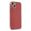 İphone 13 Kılıf Volet Silikon - Kırmızı
