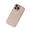 İphone 13 Pro Kılıf Coco Deri Silikon Kapak - Pembe