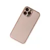 İphone 13 Pro Kılıf Coco Deri Silikon Kapak - Pembe