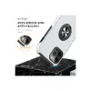 İphone 13 Pro Kılıf Elit Yüzüklü Kapak - Gümüş