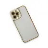 İphone 13 Pro Kılıf Liva Lens Silikon - Beyaz