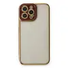 İphone 13 Pro Kılıf Liva Lens Silikon - Bordo