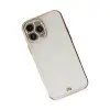 İphone 13 Pro Kılıf Liva Taşlı Silikon - Beyaz