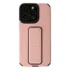 İphone 13 Pro Kılıf Mega Standlı Silikon - Pudra
