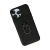 İphone 13 Pro Kılıf Pars Lens Yüzüklü Silikon - Siyah