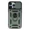 İphone 13 Pro Kılıf Pars Lens Yüzüklü Silikon - Yeşil