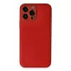 İphone 13 Pro Max Kılıf Coco Deri Silikon Kapak - Kırmızı