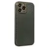 İphone 13 Pro Max Kılıf Coco Karbon Silikon - Füme