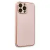 İphone 13 Pro Max Kılıf Coco Karbon Silikon - Pembe