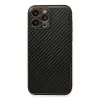 İphone 13 Pro Max Kılıf Coco Karbon Silikon - Siyah