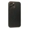 İphone 13 Pro Max Kılıf Coco Karbon Silikon - Siyah