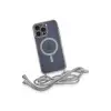 İphone 13 Pro Max Kılıf Divo Lazer Askılı Magsafe Kapak - Gümüş
