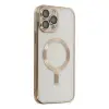 İphone 13 Pro Max Kılıf Kross Magneticsafe Kapak - Gold