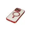 İphone 13 Pro Max Kılıf Kross Magneticsafe Kapak - Kırmızı