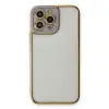 İphone 13 Pro Max Kılıf Liva Lens Silikon - Lila