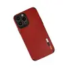 İphone 13 Pro Max Kılıf Loop Deri Silikon - Kırmızı