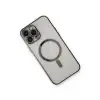 İphone 13 Pro Max Kılıf Magneticsafe Lazer Silikon - Siyah