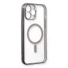 İphone 13 Pro Max Kılıf Magneticsafe Lazer Silikon - Siyah