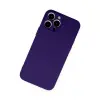 İphone 13 Pro Max Kılıf Nano İçi Kadife Silikon - Mor