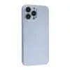 İphone 13 Pro Max Kılıf Nano İçi Kadife Silikon - Sky Blue