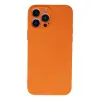 İphone 13 Pro Max Kılıf Nano İçi Kadife Silikon - Turuncu