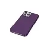 İphone 13 Pro Max Kılıf Pc Sert Şeffaf Kapak - Mor