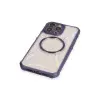 İphone 13 Pro Max Kılıf Prag Magneticsafe Kapak - Derin Mor