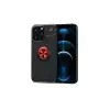 İphone 13 Pro Max Kılıf Range Yüzüklü Silikon - Siyah-kırmızı