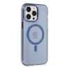 İphone 13 Pro Max Kılıf Tron Şeffaf Magsafe Kapak - Mavi