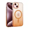 İphone 14 Glossy Magsafe Kapak - Turuncu