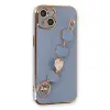 İphone 14 Kılıf Esila Silikon - Gri