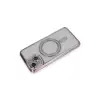 İphone 14 Kılıf Joke Simli Magneticsafe Kılıf - Pembe