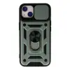 İphone 14 Kılıf Pars Lens Yüzüklü Silikon - Yeşil