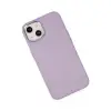 İphone 14 Plus Kılıf Asya Deri Silikon - Lila