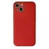 İphone 14 Plus Kılıf Coco Deri Silikon Kapak - Kırmızı