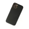 İphone 14 Plus Kılıf Coco Deri Silikon Kapak - Siyah