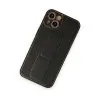 İphone 14 Plus Kılıf Coco Deri Standlı Kapak - Siyah